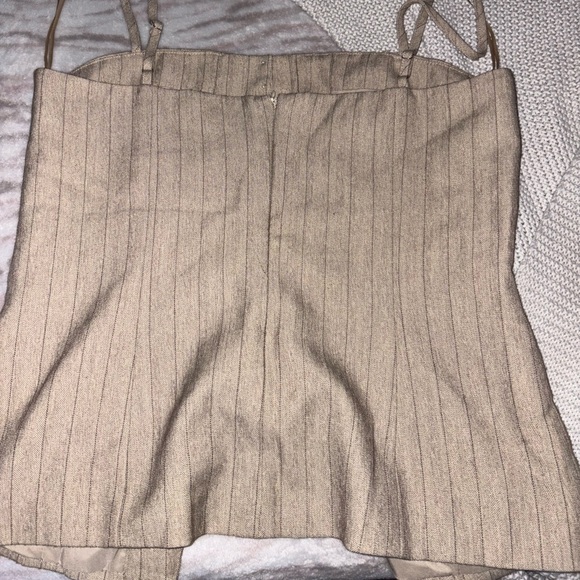 Beige Pinstripe office set - Picture 5 of 9